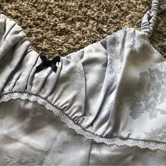 Reformation Wilkins Midi Strapless Dress - Mineral - Picture 5 of 7